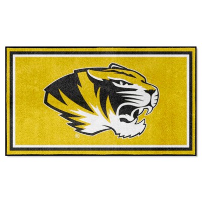 Fan Mats  LLC Missouri Tigers 3x5 Rug Yellow