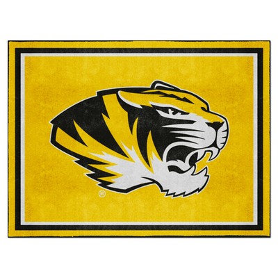 Fan Mats  LLC Missouri Tigers 8x10 Rug Yellow