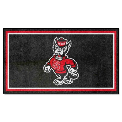 Fan Mats  LLC NC State Wolfpack 3x5 Rug Black