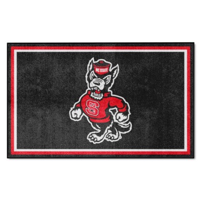 Fan Mats  LLC NC State Wolfpack 4x6 Rug Black