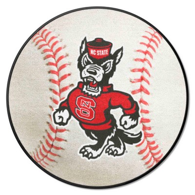 Fan Mats  LLC NC State Wolfpack Baseball Mat White