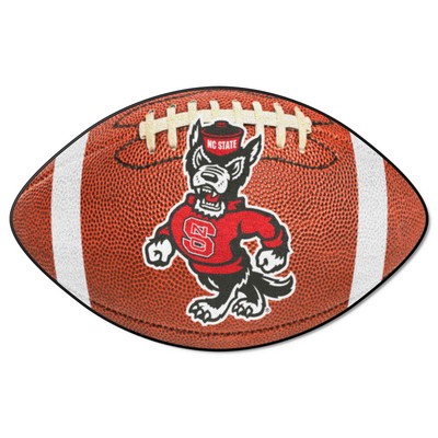 Fan Mats  LLC NC State Wolfpack Football Mat Brown