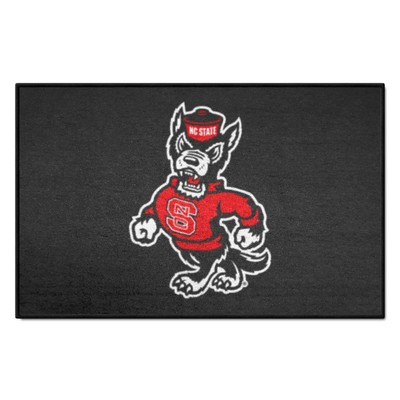 Fan Mats  LLC NC State Wolfpack Starter Mat Black