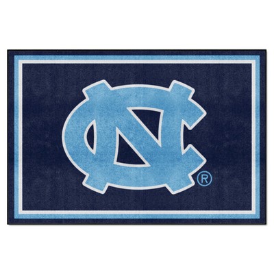 Fan Mats  LLC North Carolina Tar Heels 5x8 Rug Blue