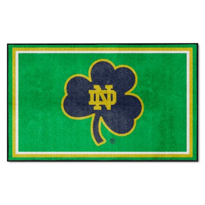 Fan Mats  LLC Notre Dame Fighting Irish 4x6 Rug Green