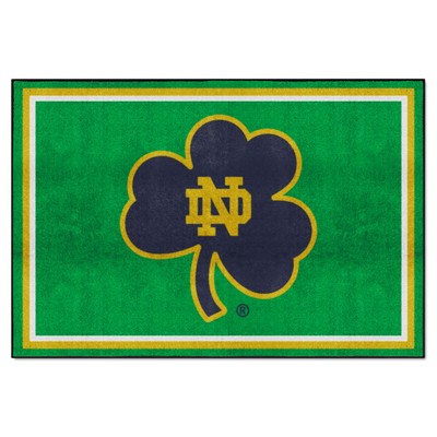 Fan Mats  LLC Notre Dame Fighting Irish 5x8 Rug Green