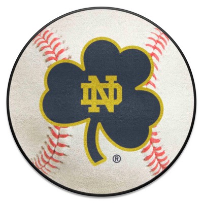 Fan Mats  LLC Notre Dame Fighting Irish Baseball Mat White