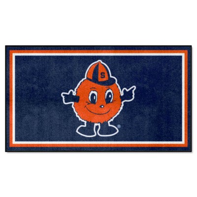 Fan Mats  LLC Syracuse Orange 3x5 Rug Navy