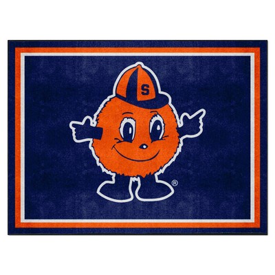 Fan Mats  LLC Syracuse Orange 8x10 Rug Navy