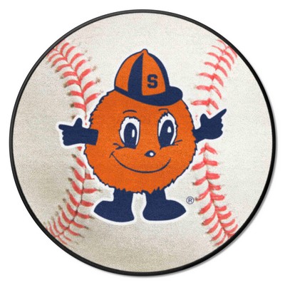 Fan Mats  LLC Syracuse Orange Baseball Mat White