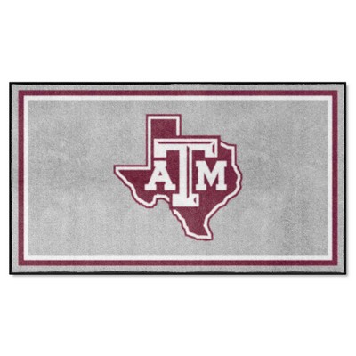 Fan Mats  LLC Texas A&M Aggies 3x5 Rug Gray