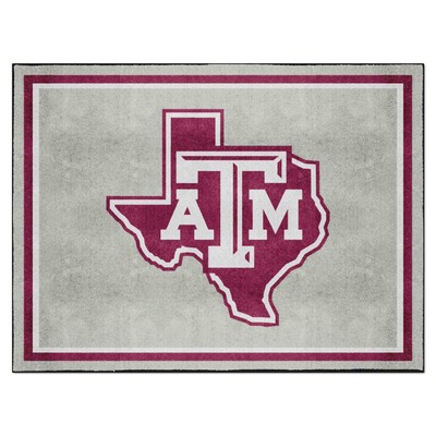 Fan Mats  LLC Texas A&M Aggies 8x10 Rug Gray