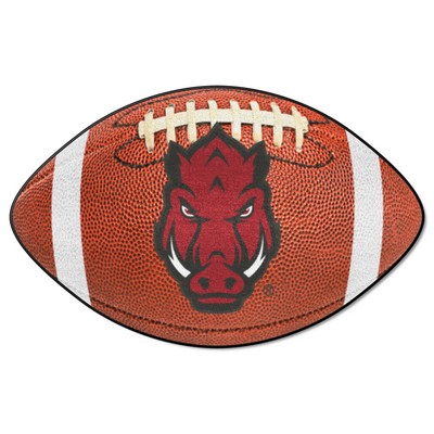 Fan Mats  LLC Arkansas Razorbacks Football Mat Brown