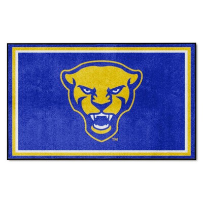 Fan Mats  LLC Pitt Panthers 4x6 Rug Blue