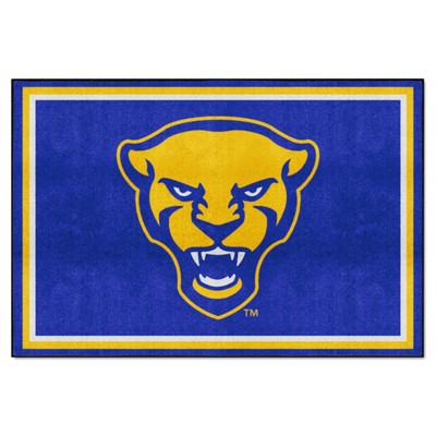 Fan Mats  LLC Pitt Panthers 5x8 Rug Blue