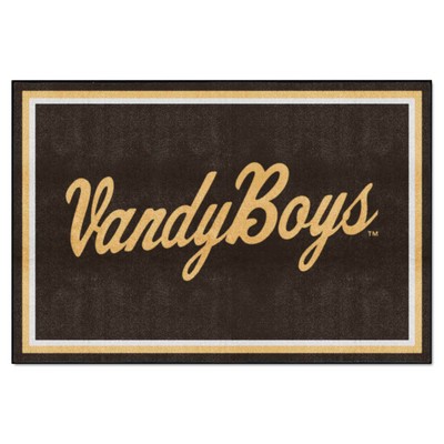 Fan Mats  LLC Vanderbilt Commodores 5x8 Rug Black