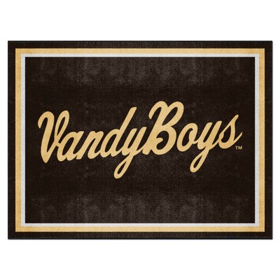 Fan Mats  LLC Vanderbilt Commodores 8x10 Rug Black