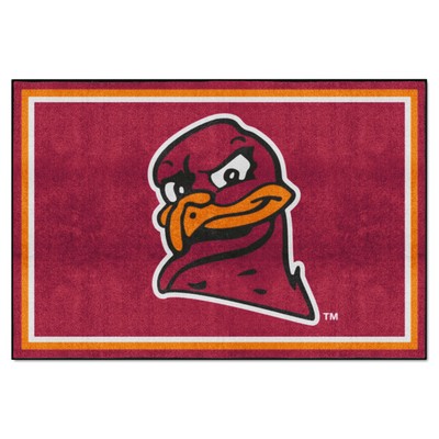 Fan Mats  LLC Virginia Tech Hokies 5x8 Rug Maroon