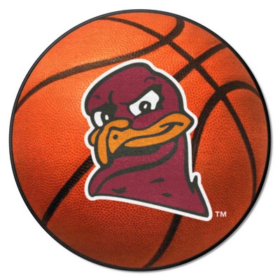 Fan Mats  LLC Virginia Tech Hokies Basketball Mat Orange