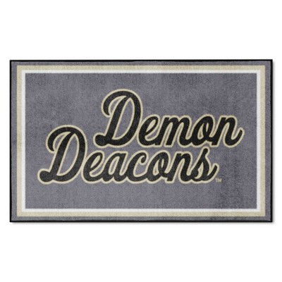 Fan Mats  LLC Wake Forest Demon Deacons 4x6 Rug Gray