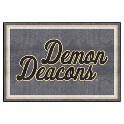 Fan Mats  LLC Wake Forest Demon Deacons 5x8 Rug Gray