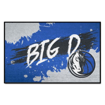 Fan Mats  LLC Dallas Mavericks Starter Mat Slogan Blue