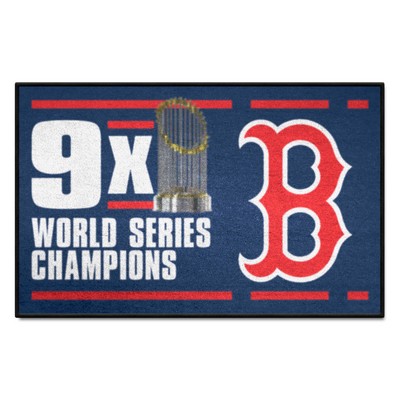 Fan Mats  LLC Boston Red Sox Starter Mat Dynasty Blue