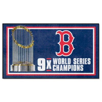 Fan Mats  LLC Boston Red Sox 3x5 Rug Dynasty Blue