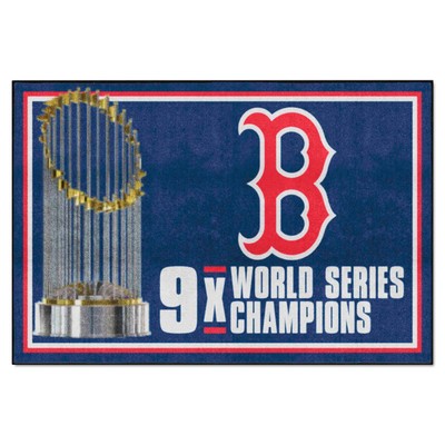 Fan Mats  LLC Boston Red Sox 5x8 Rug Dynasty Blue