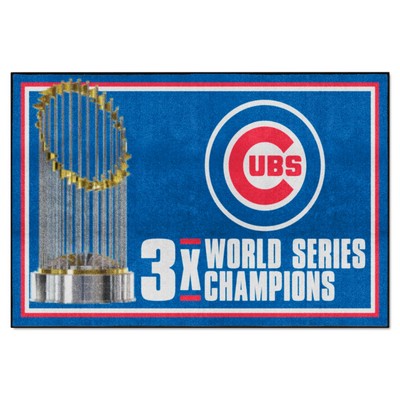 Fan Mats  LLC Chicago Cubs 5x8 Rug Dynasty Blue