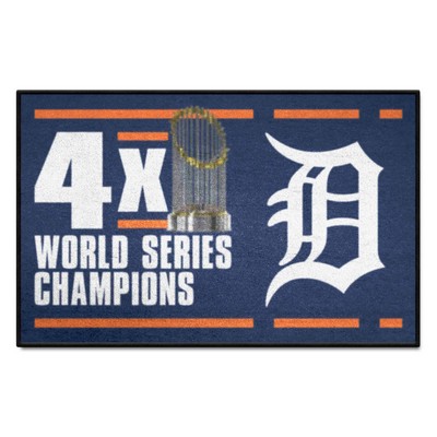 Fan Mats  LLC Detroit Tigers Starter Mat Dynasty Blue