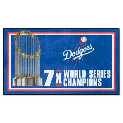 Fan Mats  LLC Los Angeles Dodgers 3x5 Rug Dynasty Blue