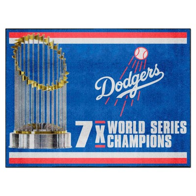 Fan Mats  LLC Los Angeles Dodgers 8x10 Rug Dynasty Blue