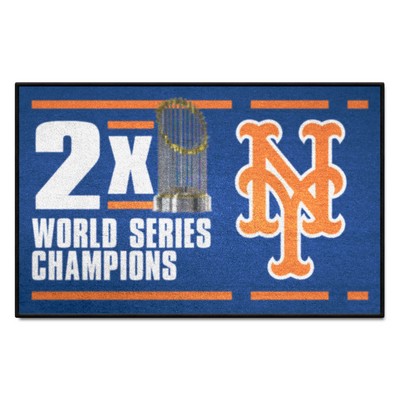 Fan Mats  LLC New York Mets Starter Mat Dynasty Blue