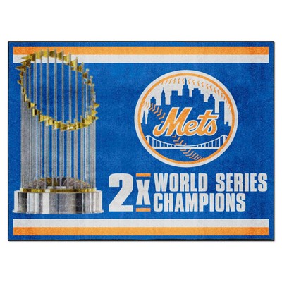 Fan Mats  LLC New York Mets 8x10 Rug Dynasty Blue