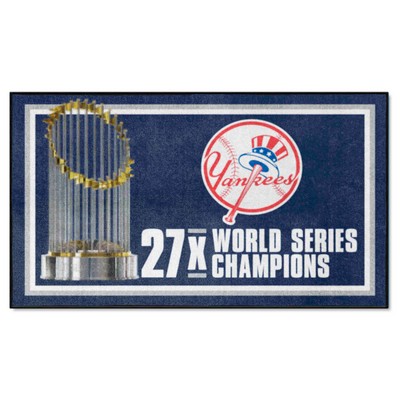 Fan Mats  LLC New York Yankees 3x5 Rug Dynasty Blue