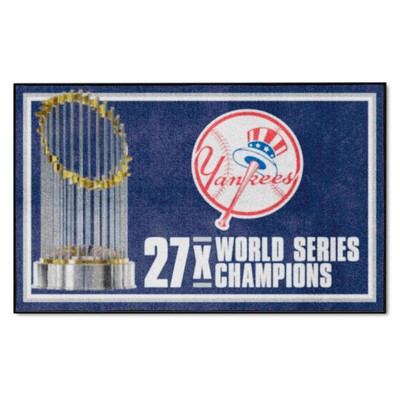 Fan Mats  LLC New York Yankees 4x6 Rug Dynasty Blue