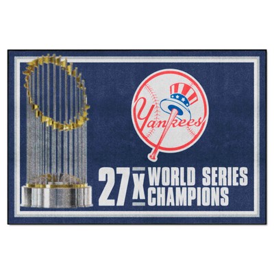 Fan Mats  LLC New York Yankees 5x8 Rug Dynasty Blue