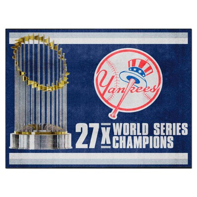 Fan Mats  LLC New York Yankees 8x10 Rug Dynasty Blue