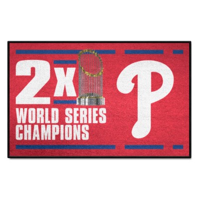 Fan Mats  LLC Philadelphia Phillies Starter Mat Dynasty Red