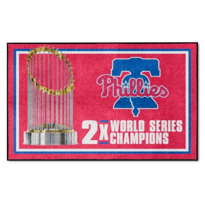 Fan Mats  LLC Philadelphia Phillies 4x6 Rug Dynasty Red