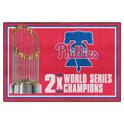 Fan Mats  LLC Philadelphia Phillies 5x8 Rug Dynasty Red