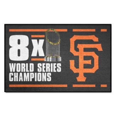 Fan Mats  LLC San Francisco Giants Starter Mat Dynasty Black