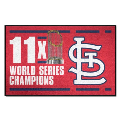 Fan Mats  LLC St. Louis Cardinals Starter Mat Dynasty Red