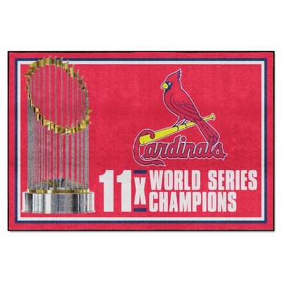 Fan Mats  LLC St. Louis Cardinals 5x8 Rug Dynasty Red