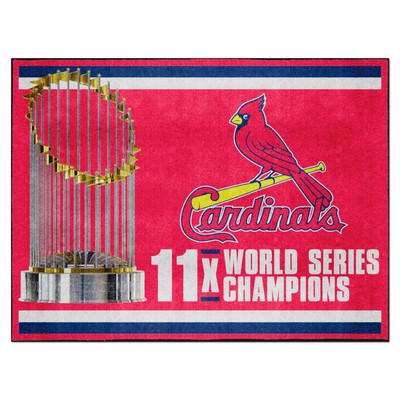 Fan Mats  LLC St. Louis Cardinals 8x10 Rug Dynasty Red