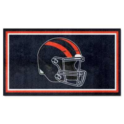 Fan Mats  LLC Chicago Bears 3x5 Rug Retro Blue