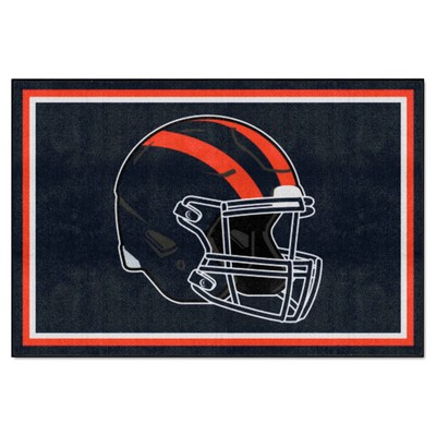 Fan Mats  LLC Chicago Bears 5x8 Rug Retro Blue