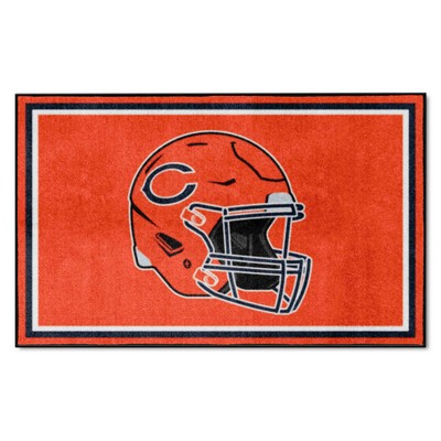 Fan Mats  LLC Chicago Bears 4x6 Rug Orange