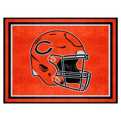 Fan Mats  LLC Chicago Bears 8x10 Rug Orange